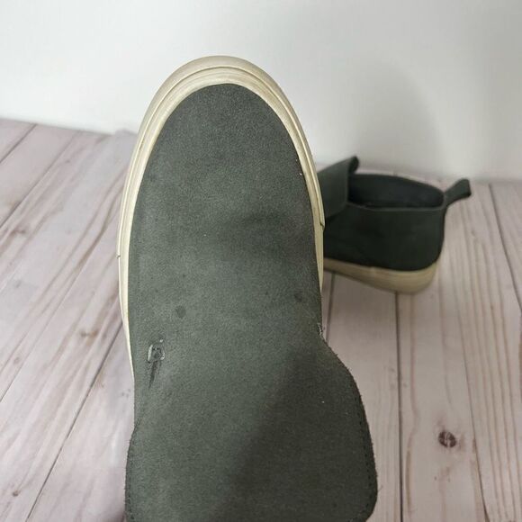 SeaVees Huntington Middie Suede Blue Gray Slip On Sneakers - Picture 2 of 8